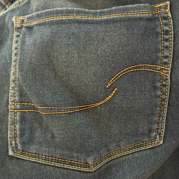 Levi's Blue Flare Wide Leg Jeans Retro Charm - Picture 6 of 7